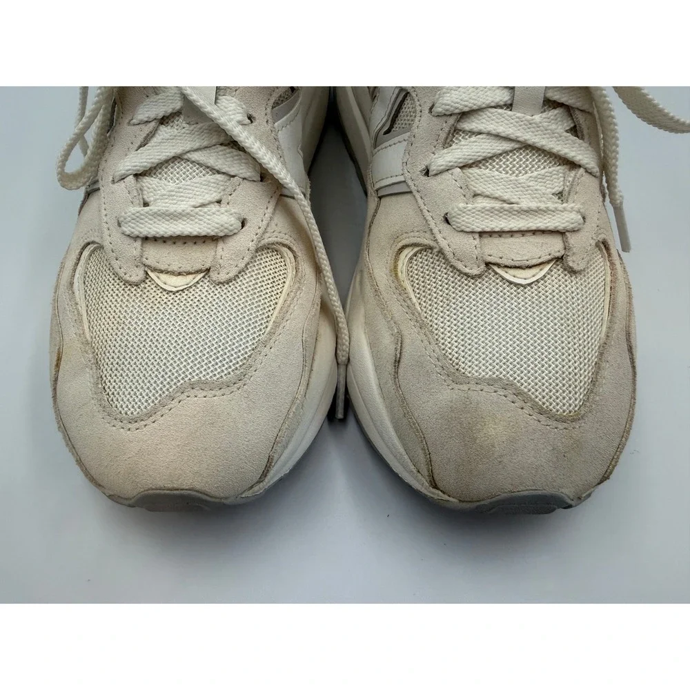 New Balance 57/40 Sea Salt Calm Taupe Suede Mesh Sneakers Sz 9 Women's